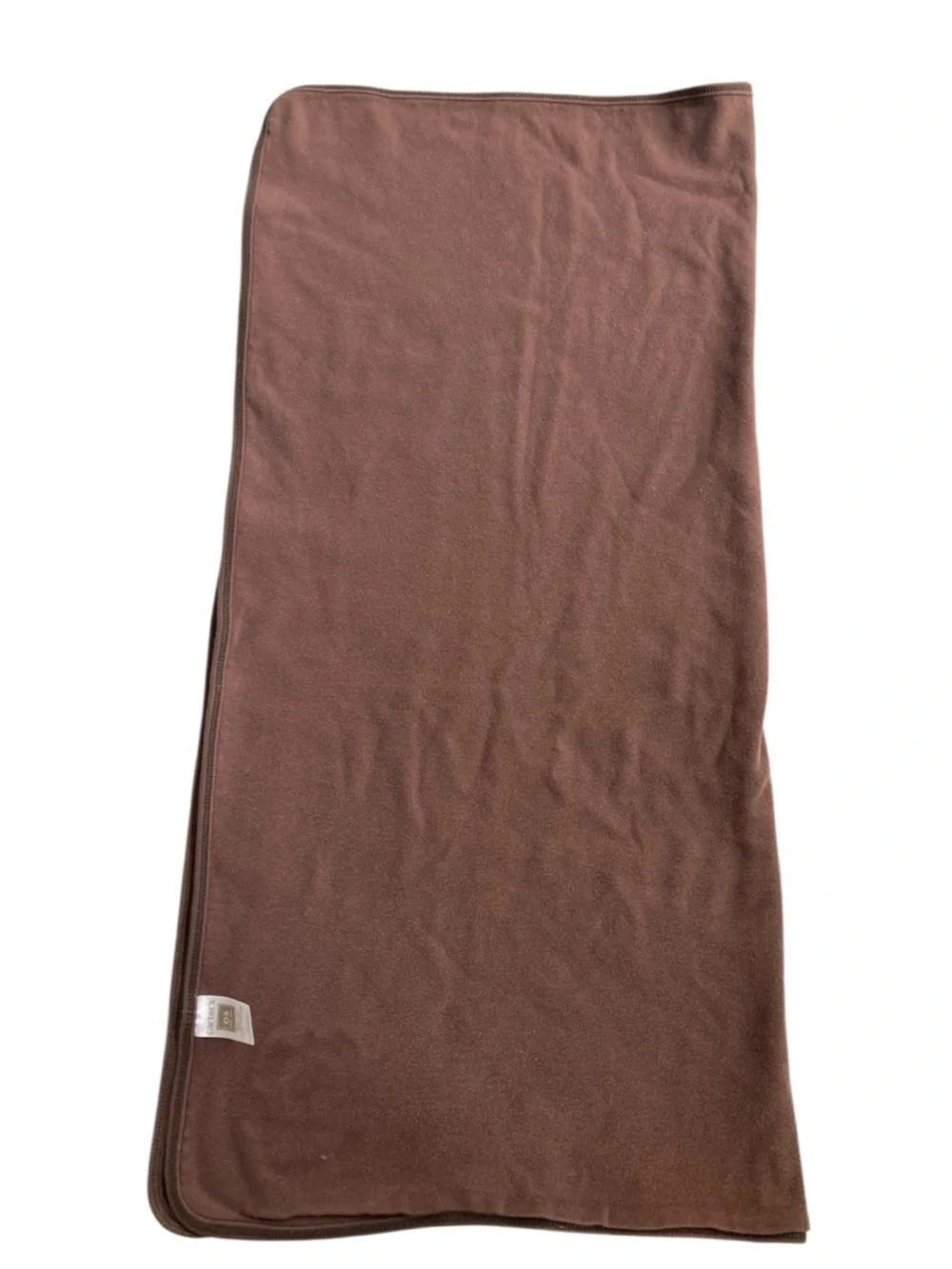 Carter's Baby Blanket Puppy Dog Gone Cute Blue Brown Stripes Jersey‎ 26 x 28.